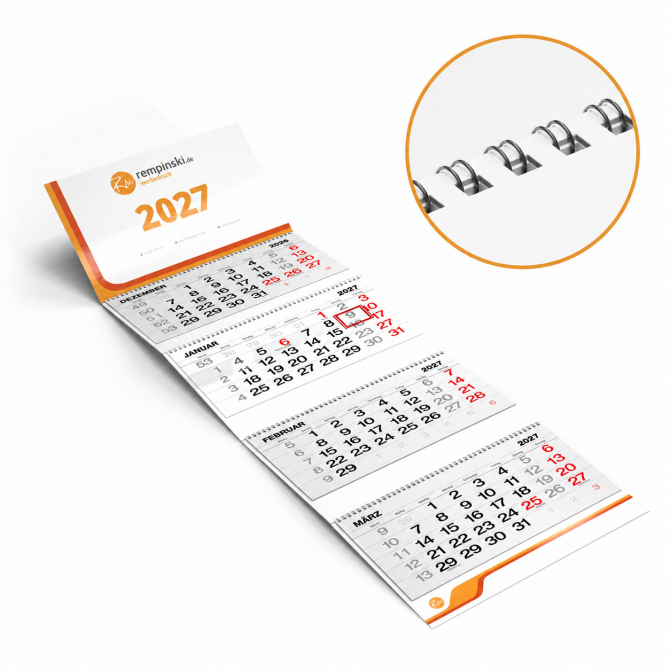 4-Monatskalender Wire-O